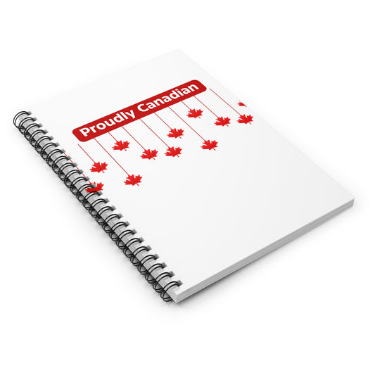 Proudly Canadian 2 Spiral Notebook - Ruled Line