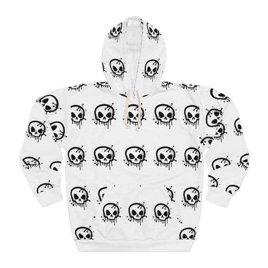 Edgy Skull Print Hoodie