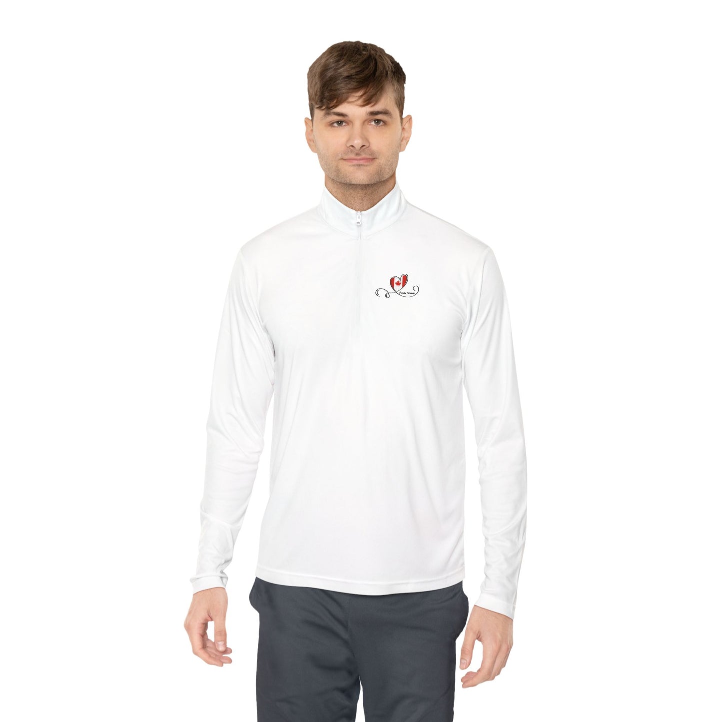 Proudly Canadian Unisex Quarter-Zip Pullover