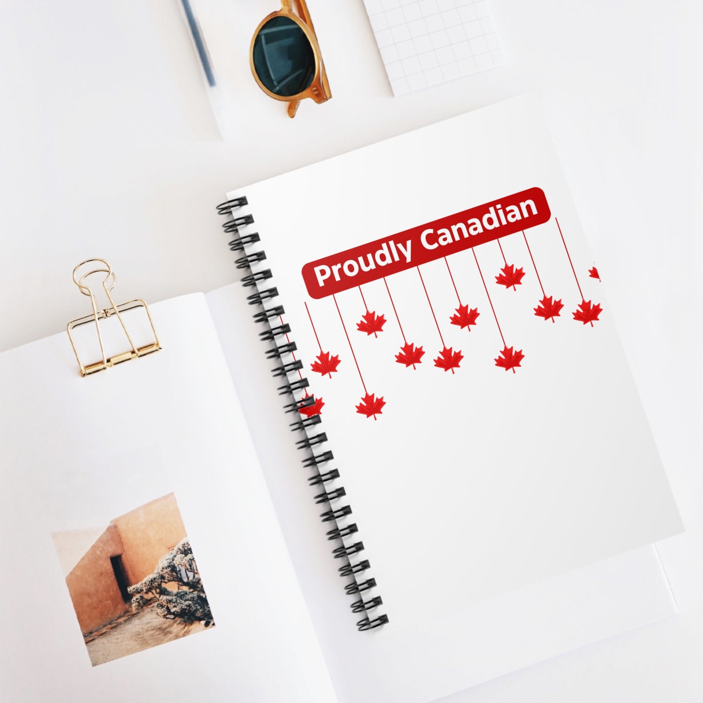 Proudly Canadian 2 Spiral Notebook - Ruled Line