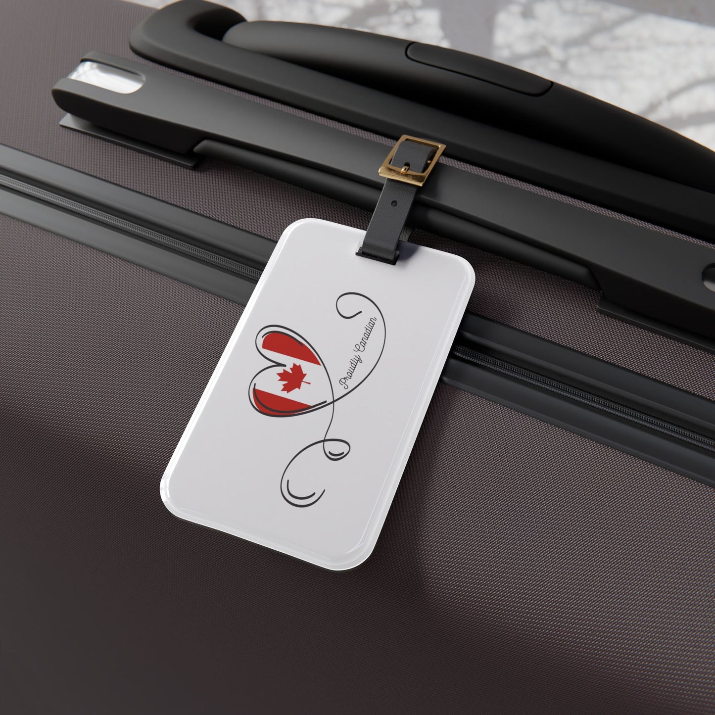 Proudly Canadian Luggage Tag